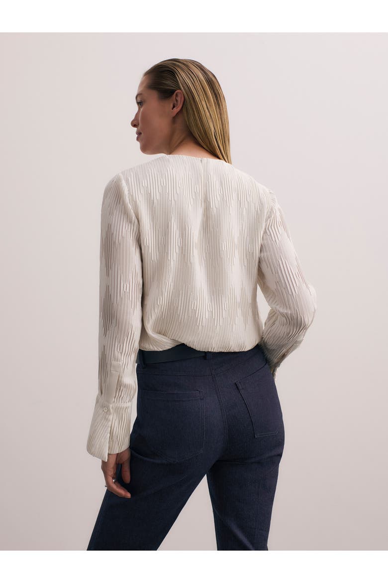 Ellesmere Plisse Blouse, Alternate, color, Ivory
