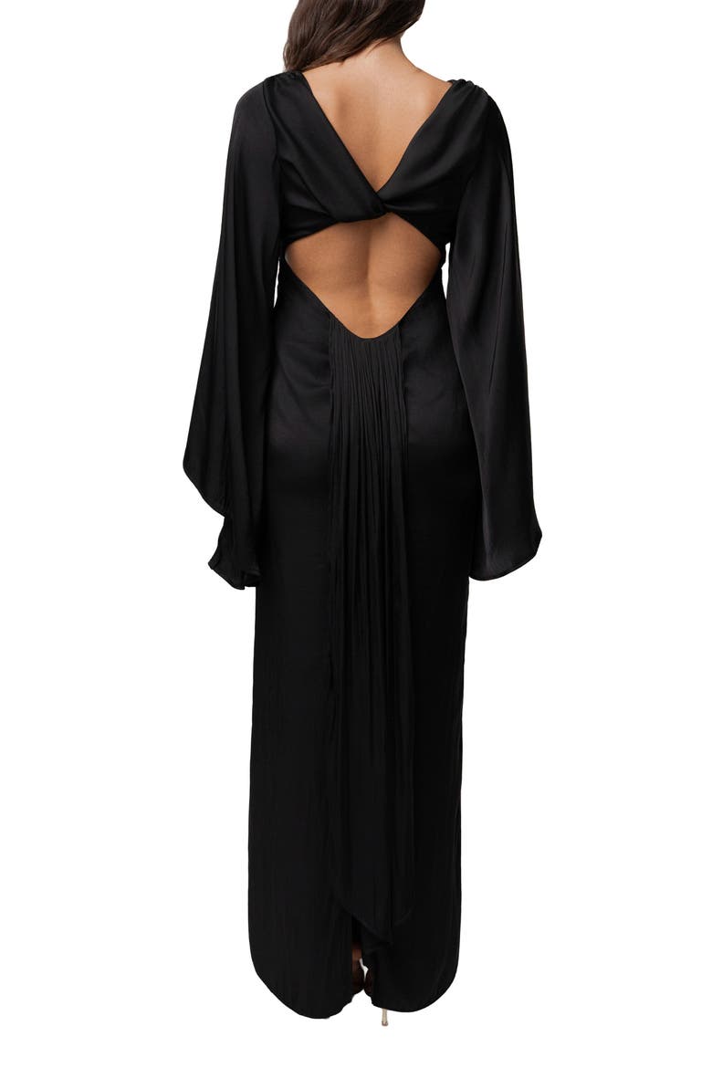 Soft Current Maxi Dress, Alternate, color, Black