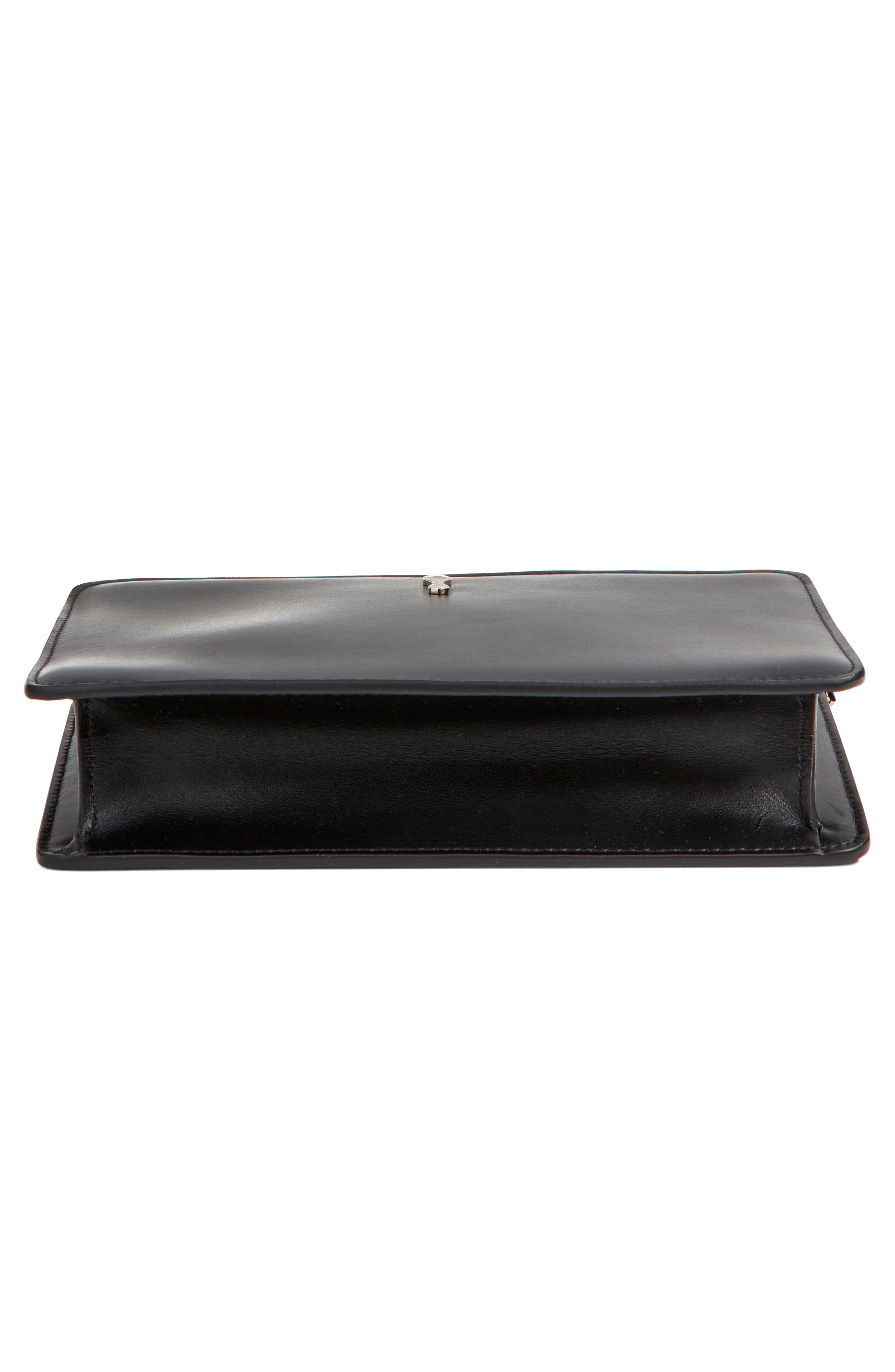 Christian Louboutin Small Bettina Leather Wristlet, Alternate, color, Cm6s Black/ Gold