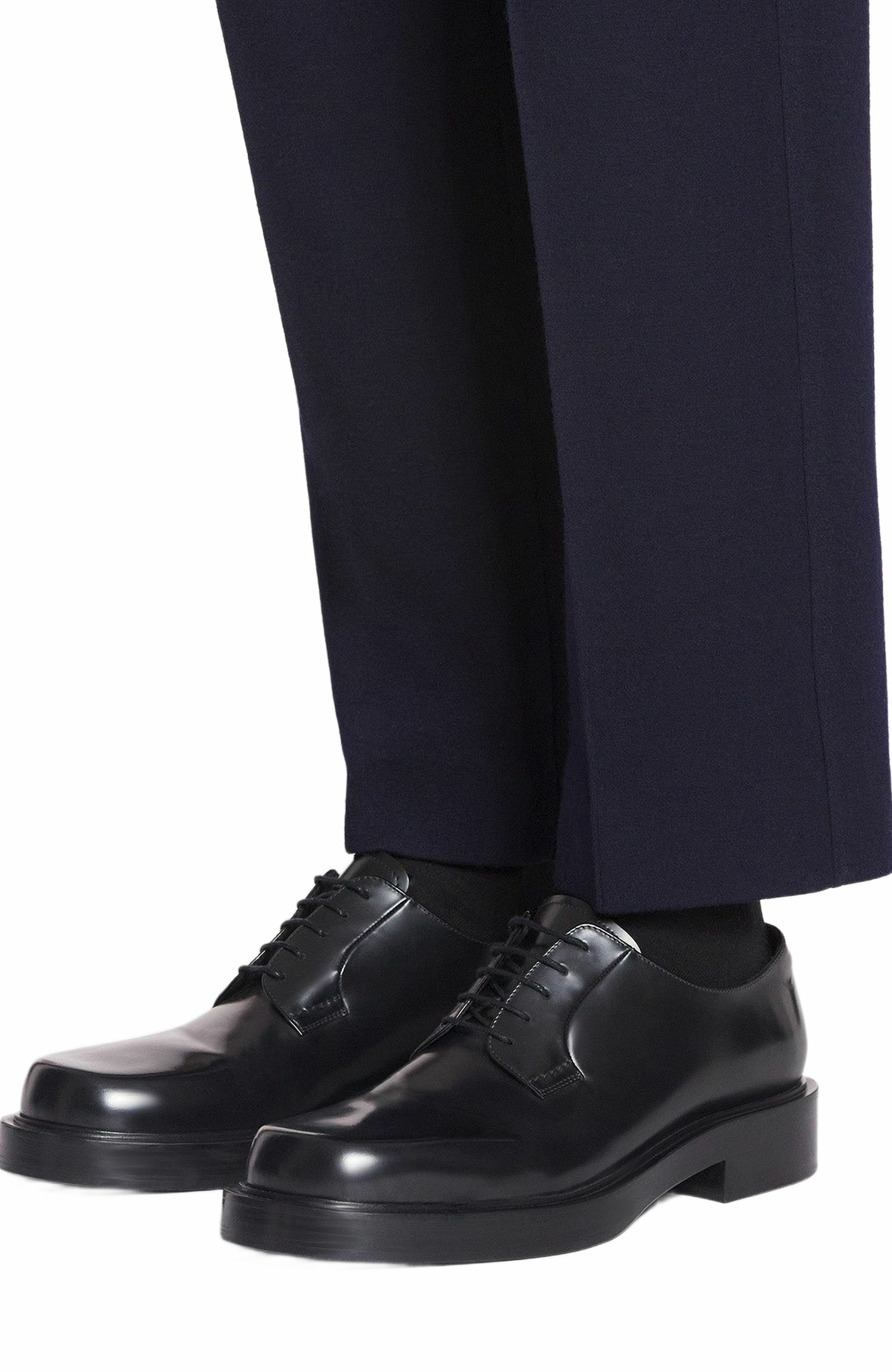 Lanvin Banjo Leather Richelieu, Alternate, color, 