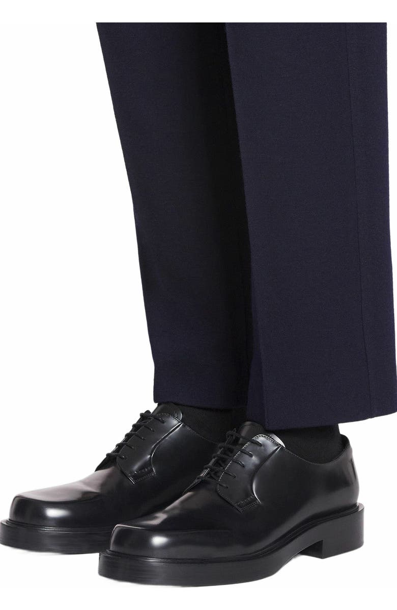 Lanvin Banjo Leather Richelieu, Alternate, color,