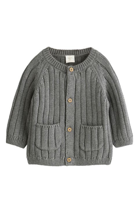 Kids' Little Man Organic Cotton Cardigan