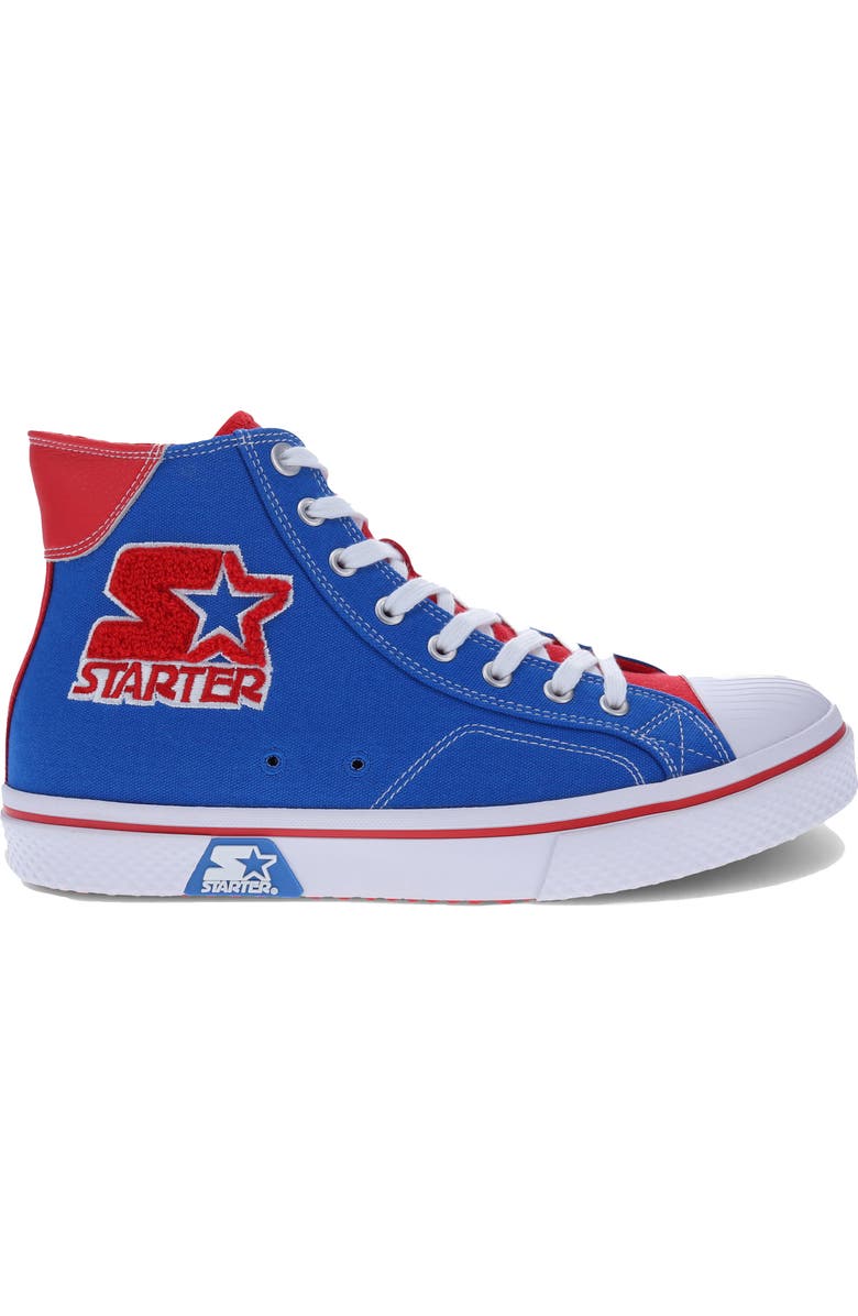 STARTER Tradition 71 High Top Sneaker, Alternate, color, Blue/ Red