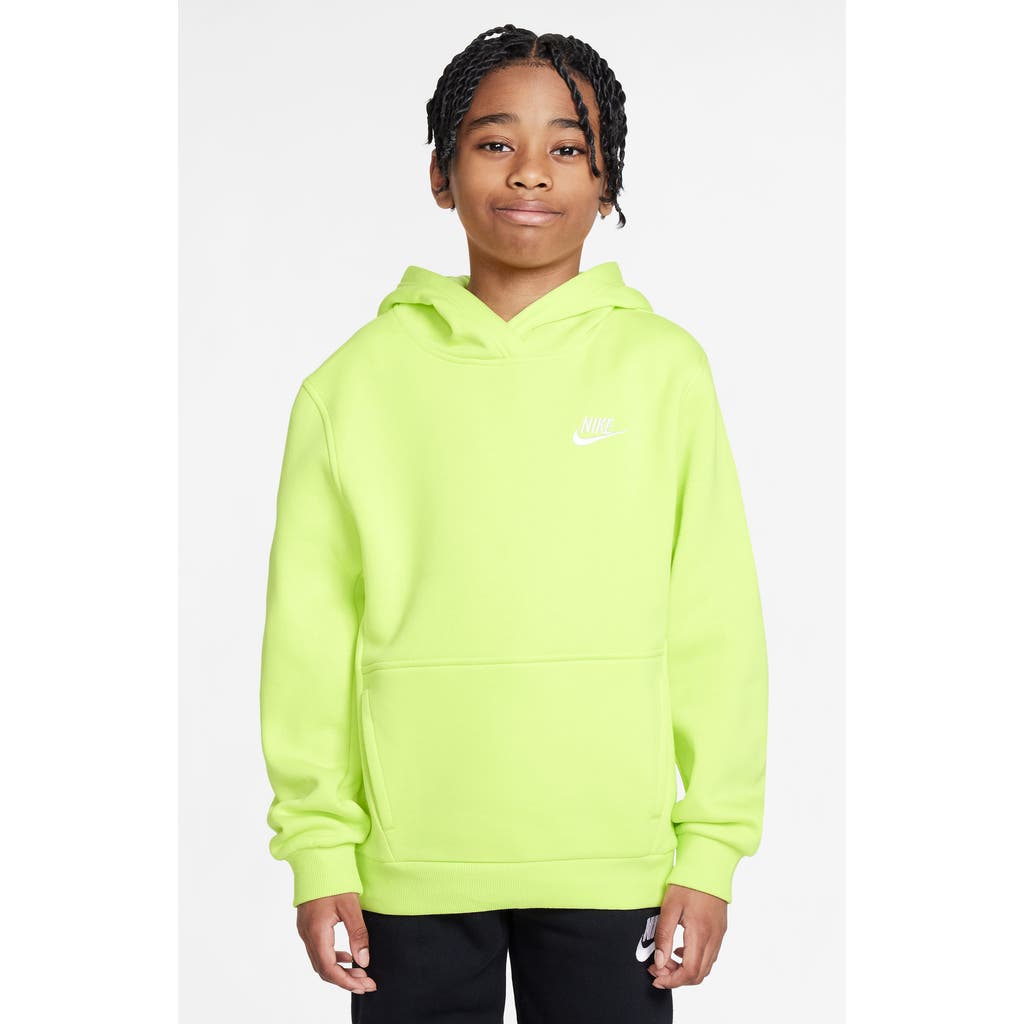 Nike Kids' Club Fleece Hoodie In Yellow