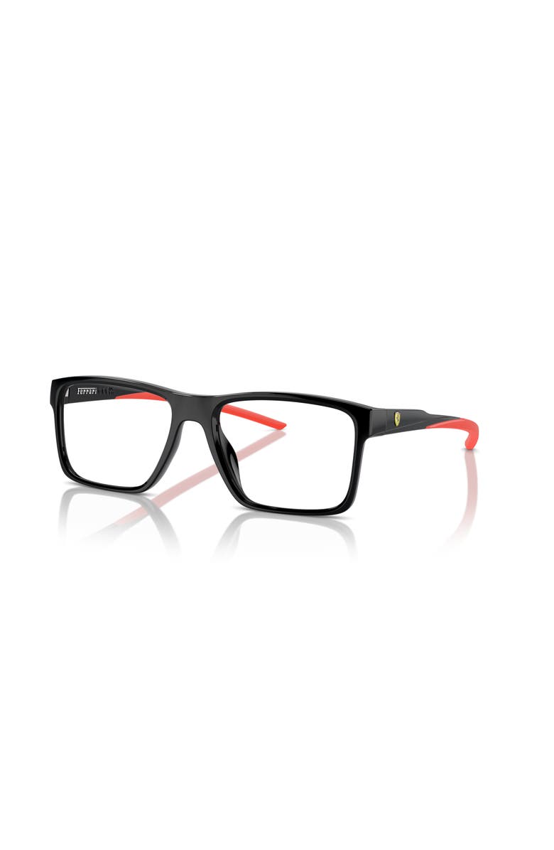 Scuderia Ferrari 54mm Rectangle optical glasses, Main, color, Black