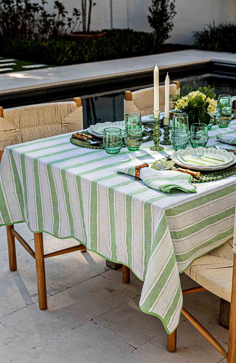 Juliska Cabana Tablecloth, Alternate, color, Seagrass