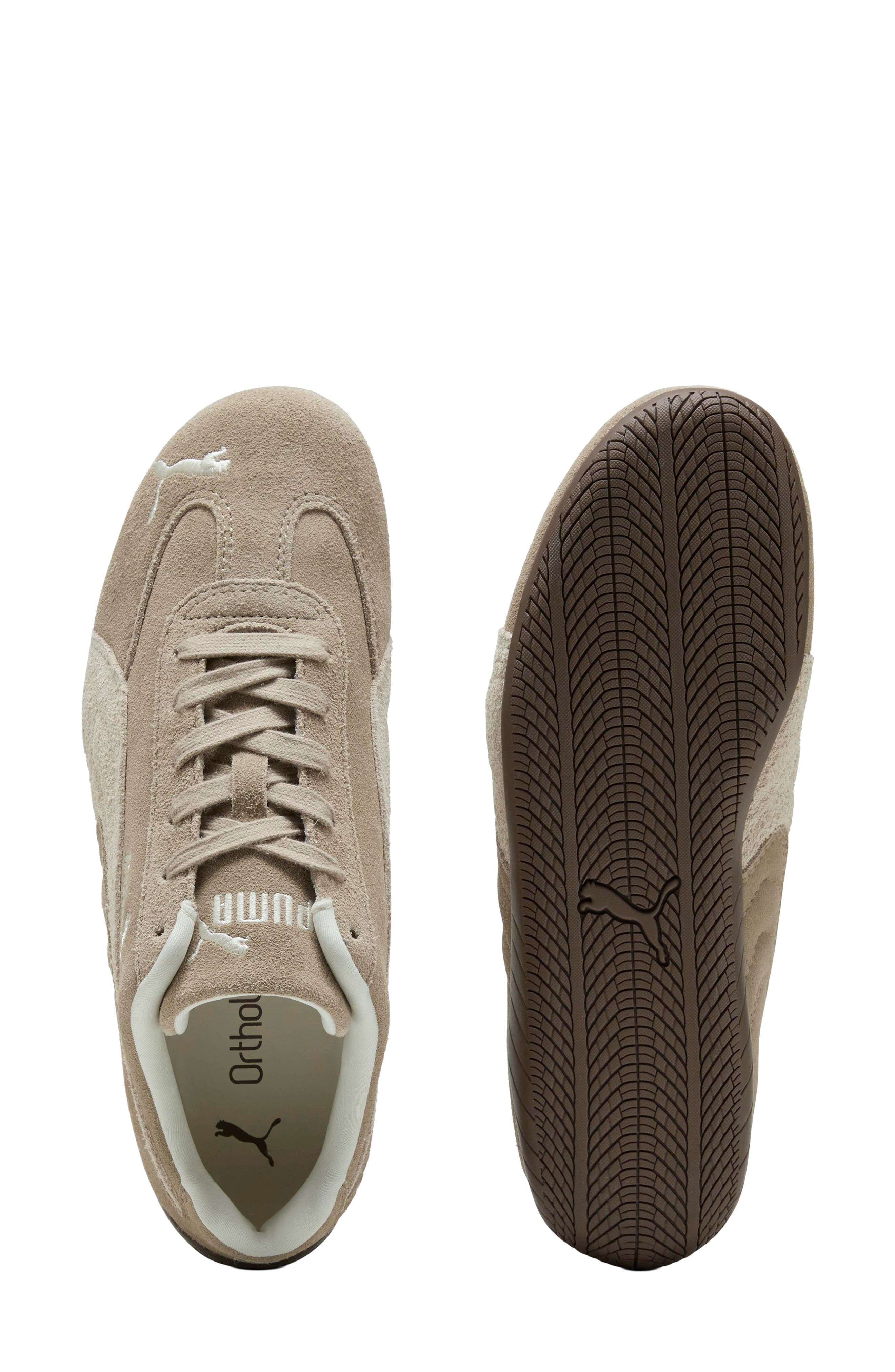 Speedcat Elevated Leather Sneaker, Alternate, color, ICE COFFEE/ ALPINE SNOW