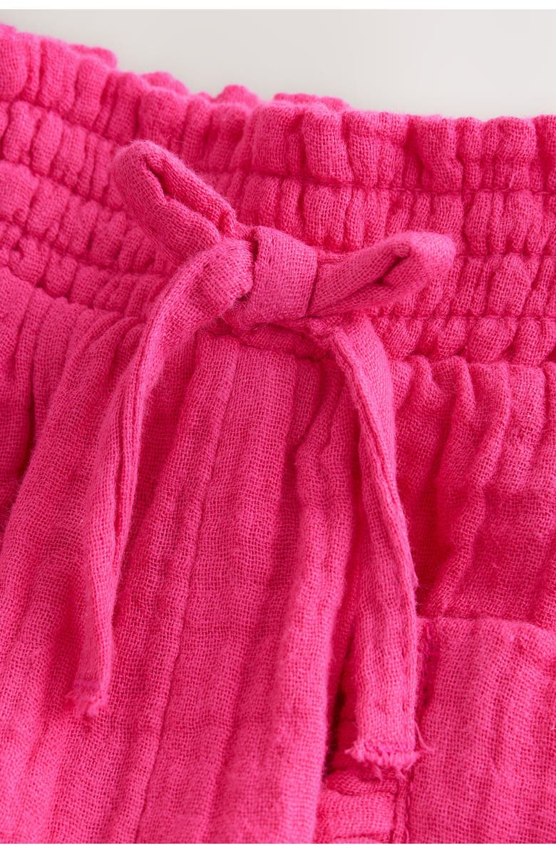 NEXT Kids' Ditsy Cotton Gauze Pants, Alternate, color, Pink