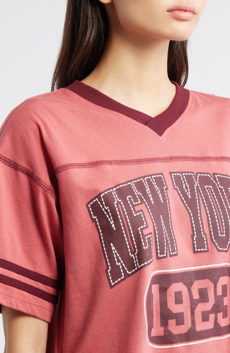 Vinyl Icons 81 Graphic Football T-Shirt, Alternate, color, Maroon