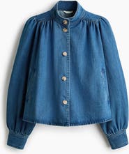 H&M Puff-sleeved Twill Jacket
