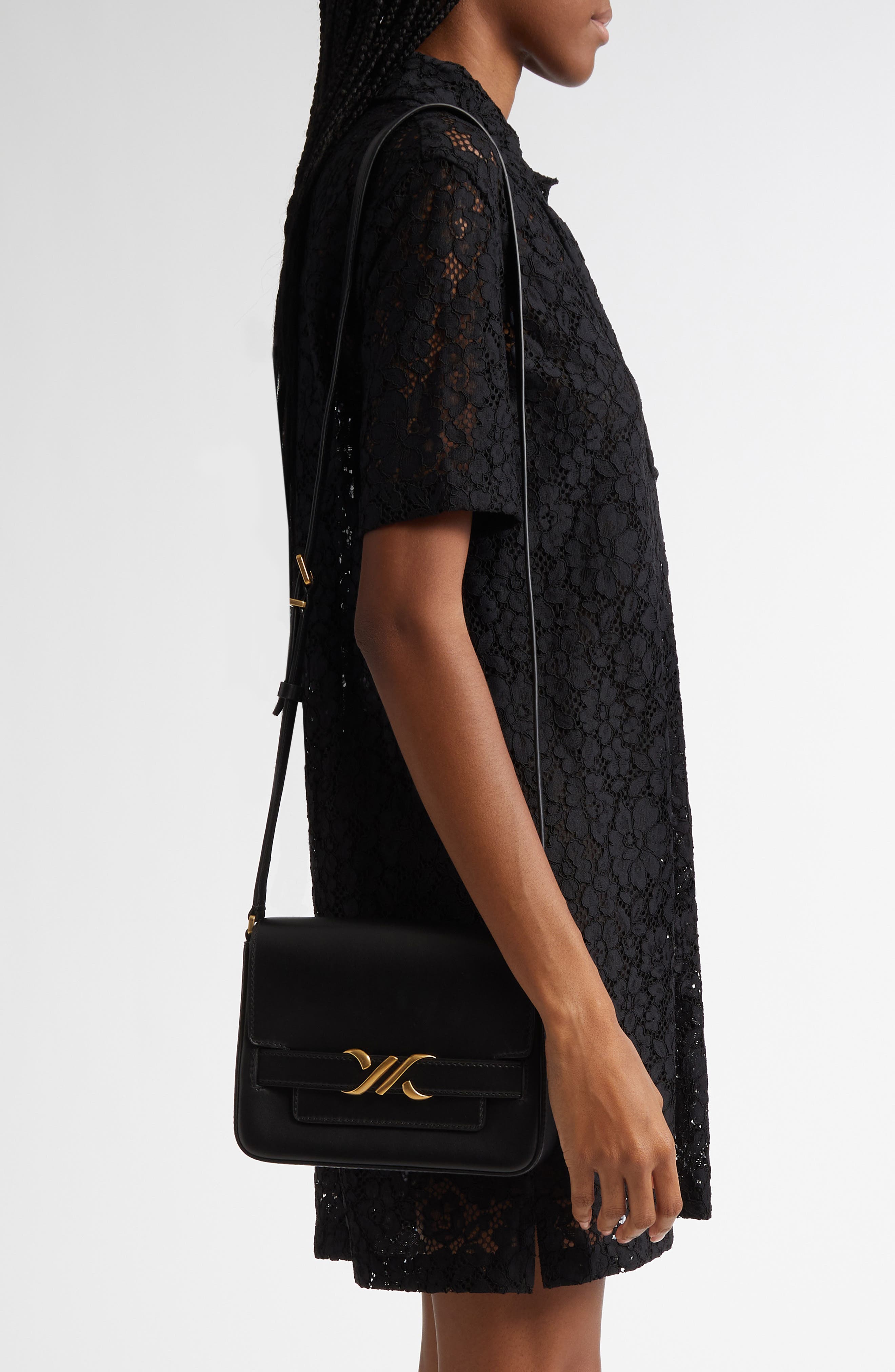 Proenza Schouler Box Leather Shoulder Bag, Alternate, color, 