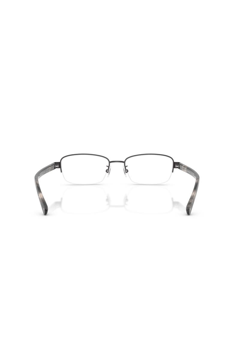 Brooks Brothers 52mm Oval optical glasses, Alternate, color, Grey