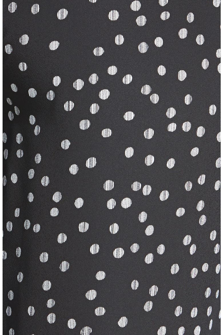Dot Print Woven Pants, Alternate, color, BLACK COMBO