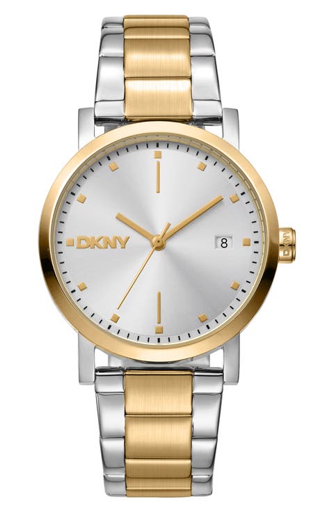 Two-Tone Bracelet Watch, 34mm