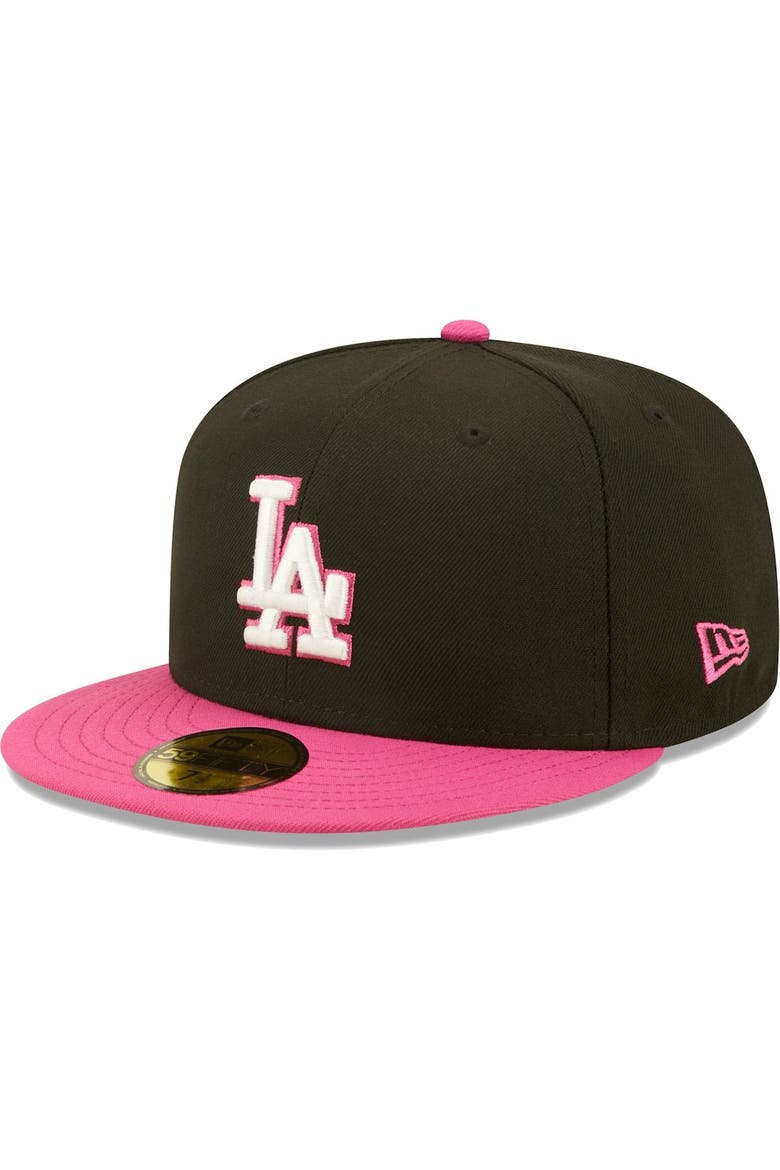 New Era Men's New Era Black/Pink Los Angeles Dodgers 1981 World