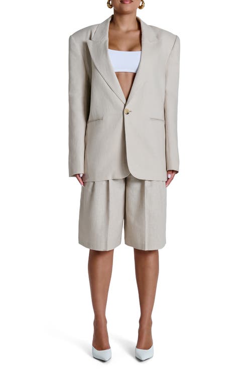 Naked Wardrobe Oversize Linen Blazer