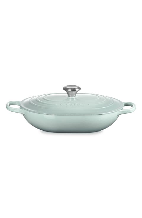 3.75-Quart Oval Enameled Cast Iron Casserole