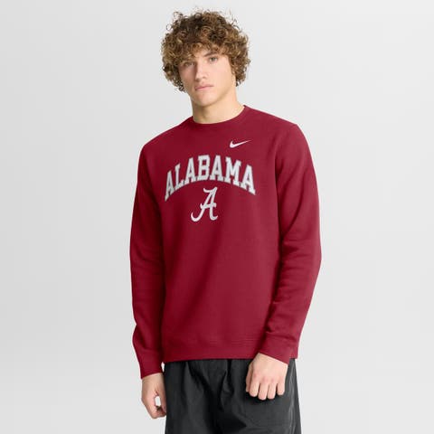 Men's Nike Crimson Alabama Crimson Tide Arch Pullover Sweatshirt