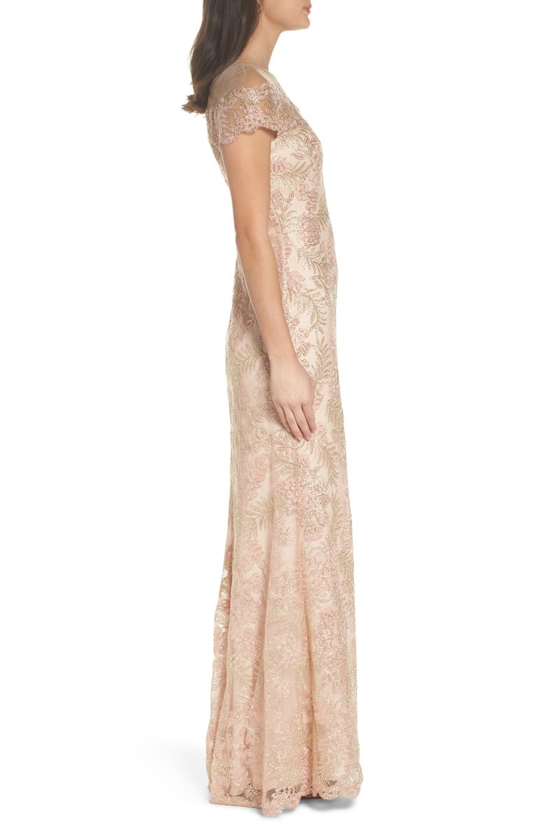 Tadashi Shoji Tulle Gown, Alternate, color, 
