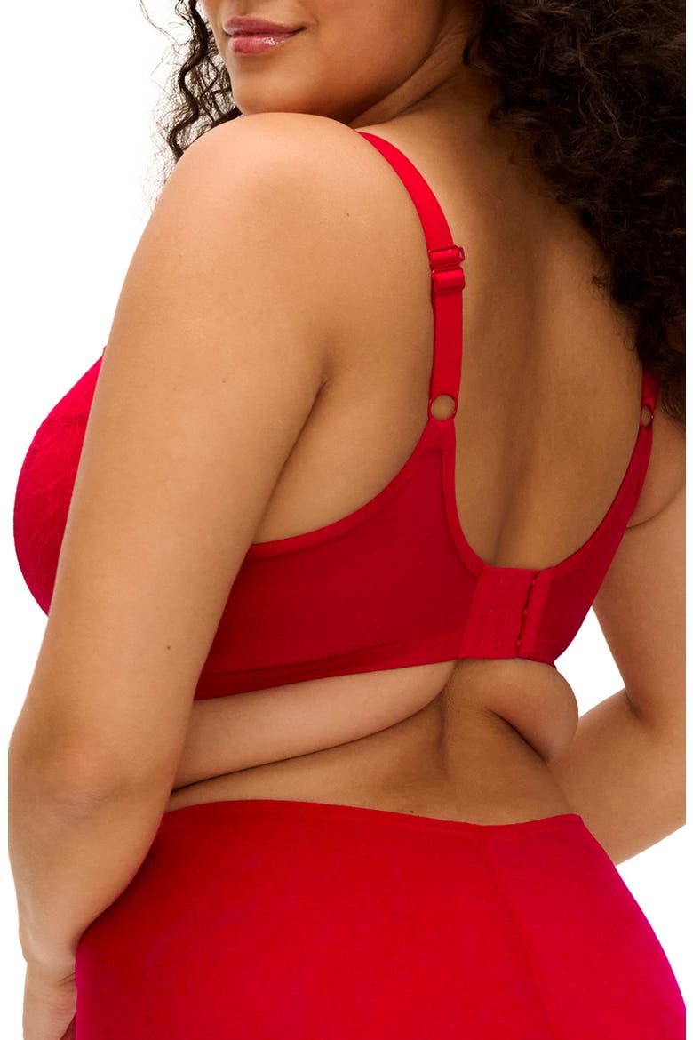Brianna Underwire Padded Half Cup Bra, Alternate, color, HTERED