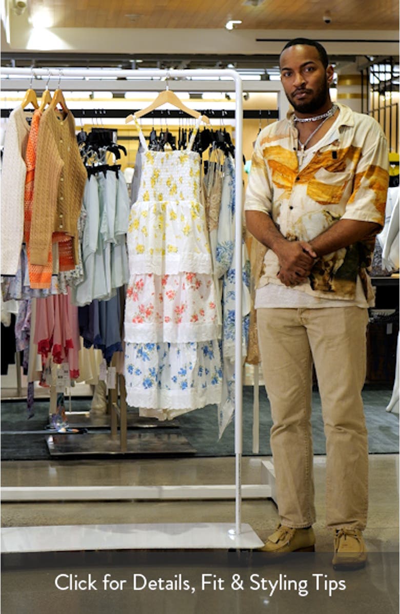 Kids' Floral Tiered Maxi Sundress, sales video thumbnail