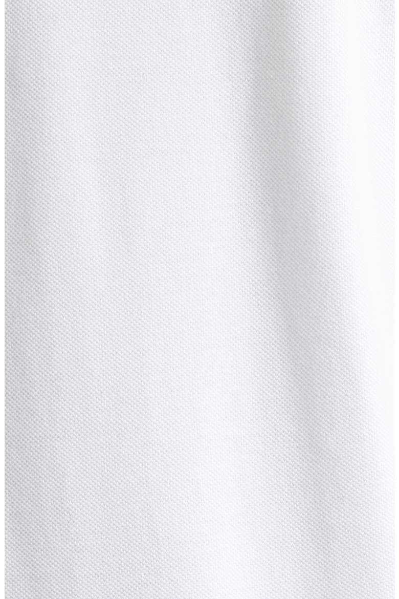 Tipped Lyocell & Cotton Piqué Polo, Alternate, color, WHITE/ BLACK