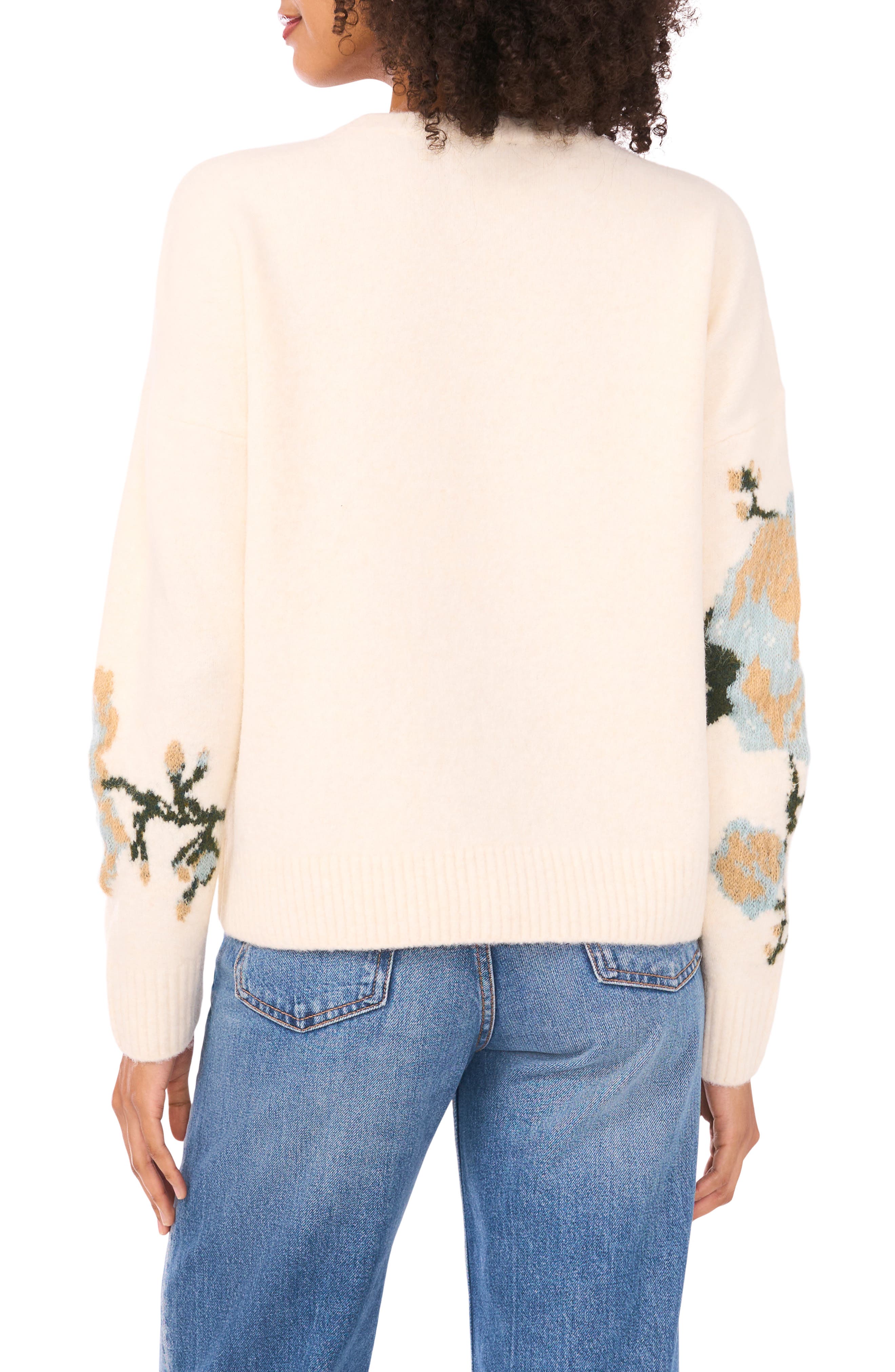 Flower Crewneck Sweater - image 2