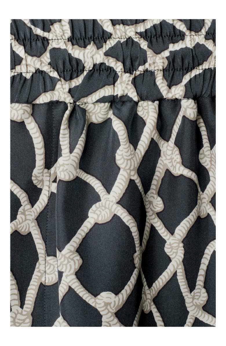 Burberry Knot Silk Shorts, Alternate, color, Magnet