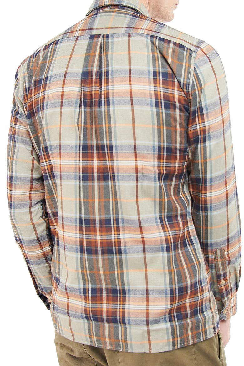 Waterfoot Thermo Weave Plaid Button-Up Shirt, Alternate, color, OLIVE
