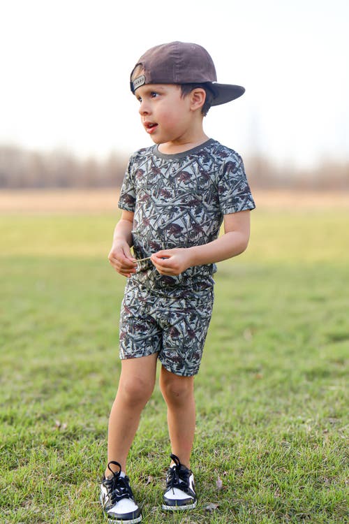 Fletch Hidden Camo 2 Piece Shorts Set In Green