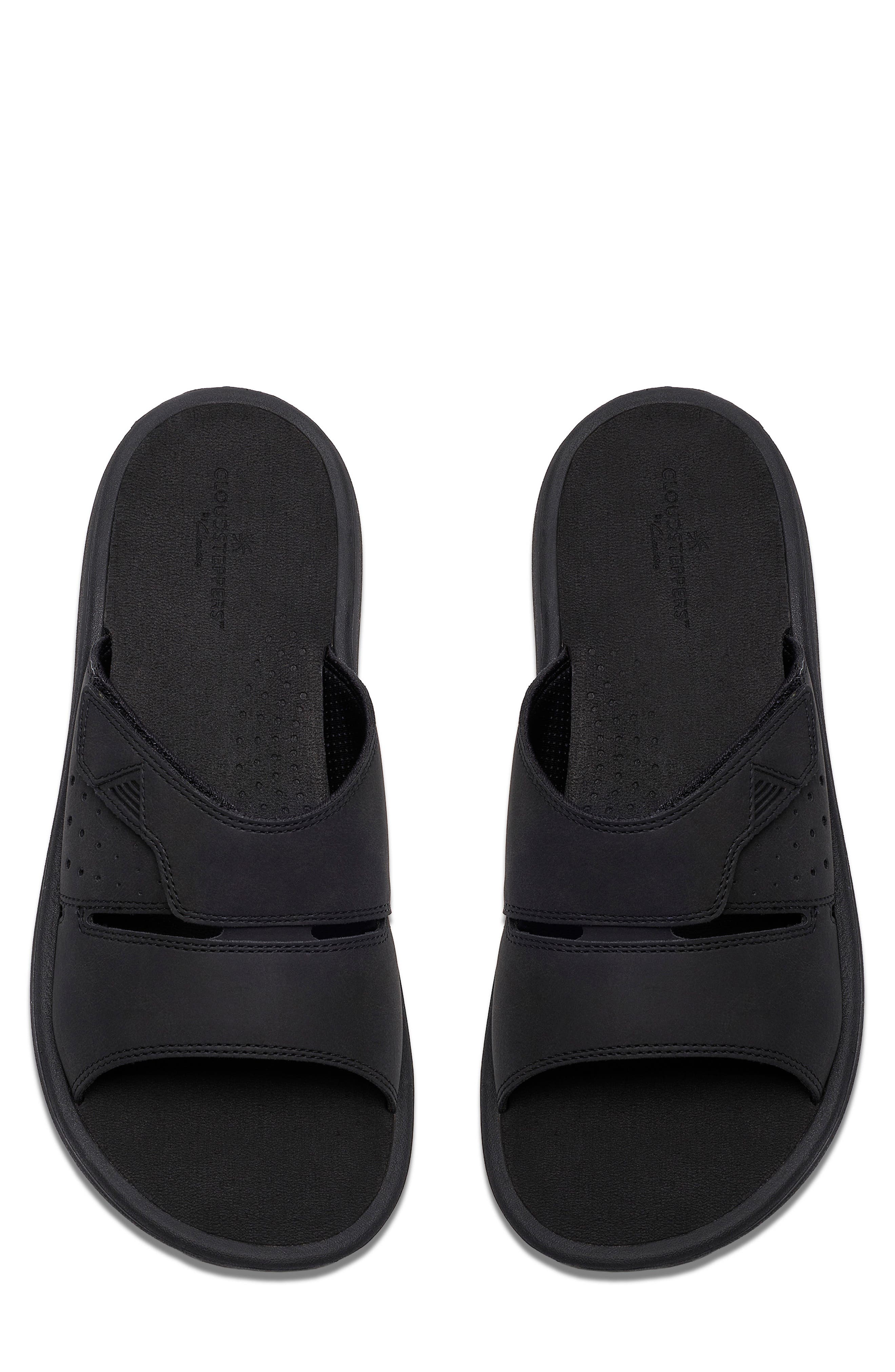 Clarks<sup>®</sup> Breeze Slide Sandal, Alternate, color, Black