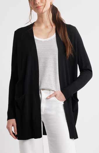 Caslon® Everyday Open Front Cardigan