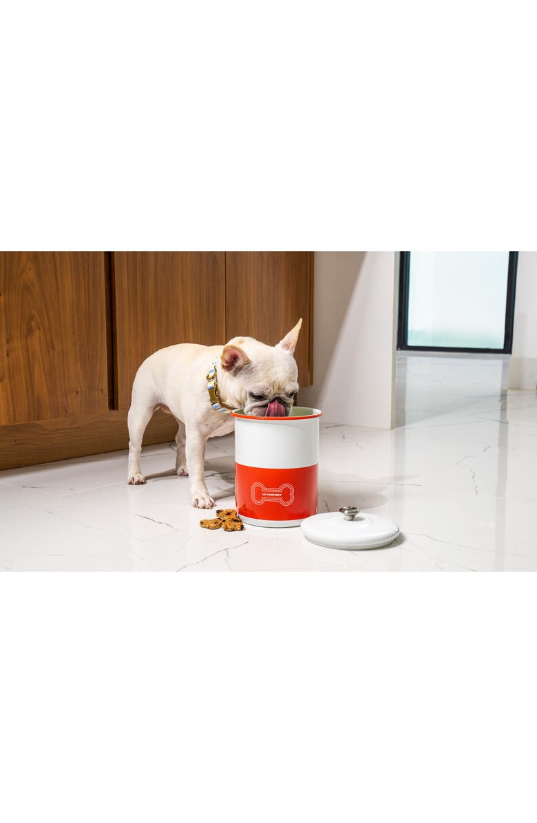 Le Creuset Dog Treat Jar, Alternate, color, Red