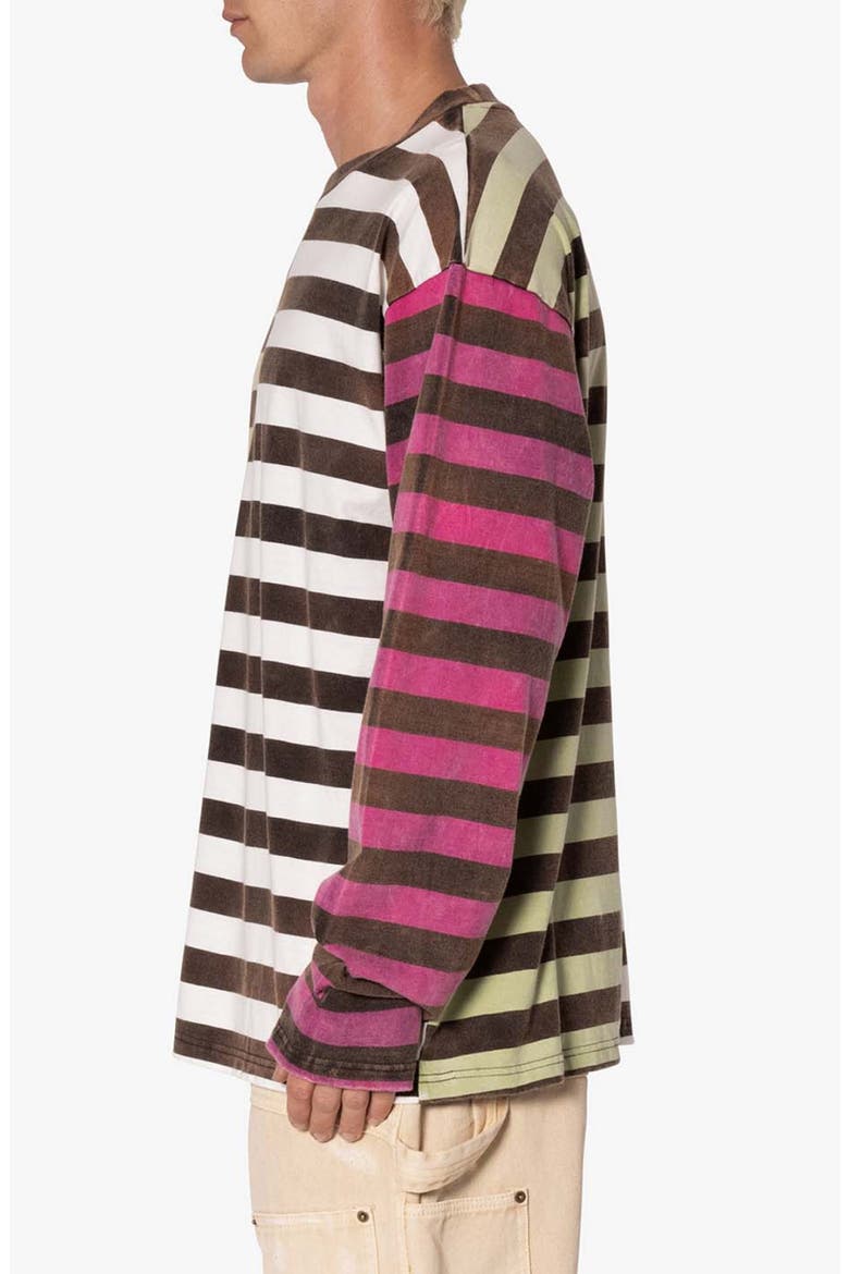 Stripe Long Sleeve Cotton T-Shirt, Alternate, color, MULTI