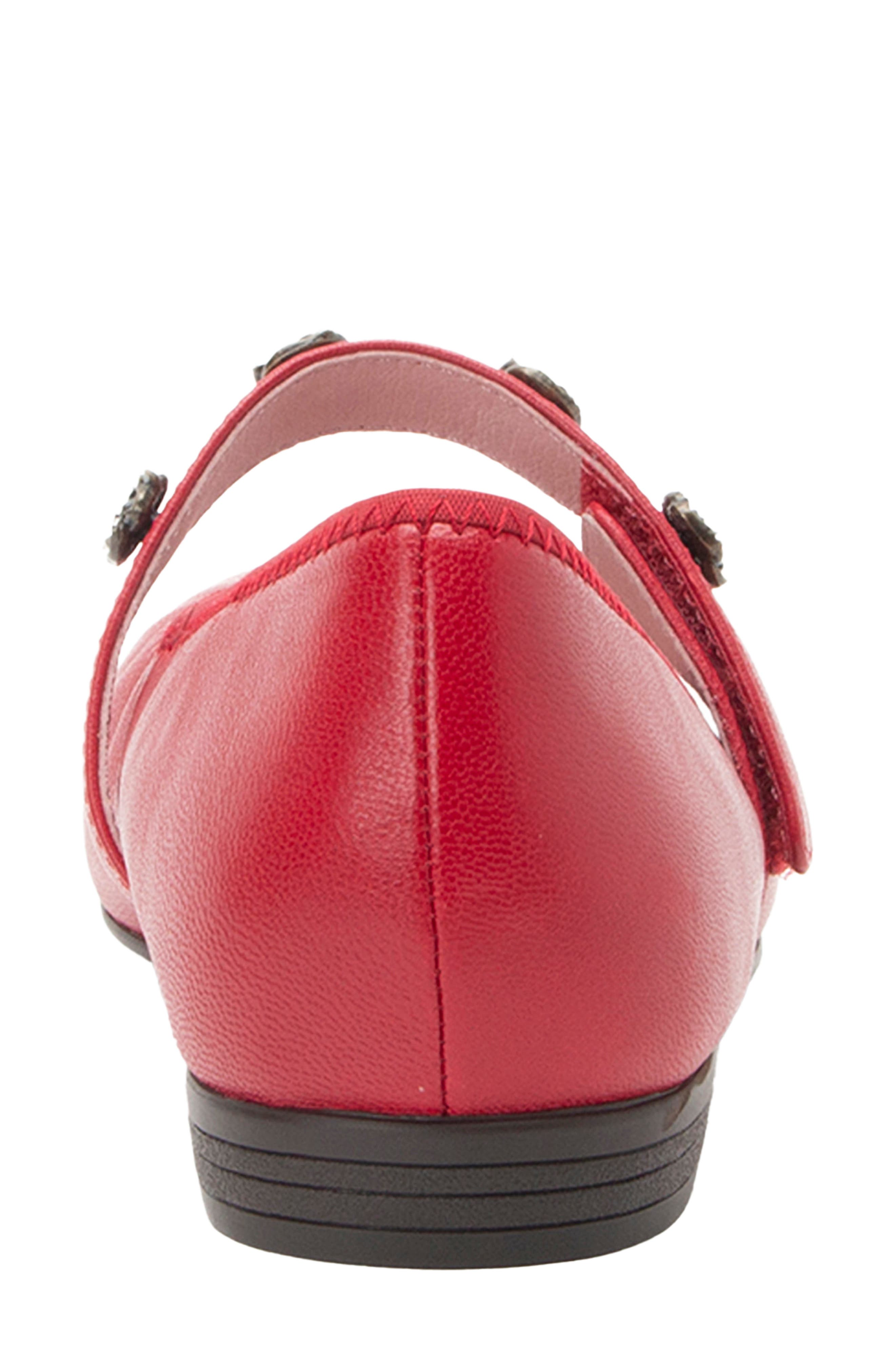 Audree Mary Jane Flat, Alternate, color, CRIMSON
