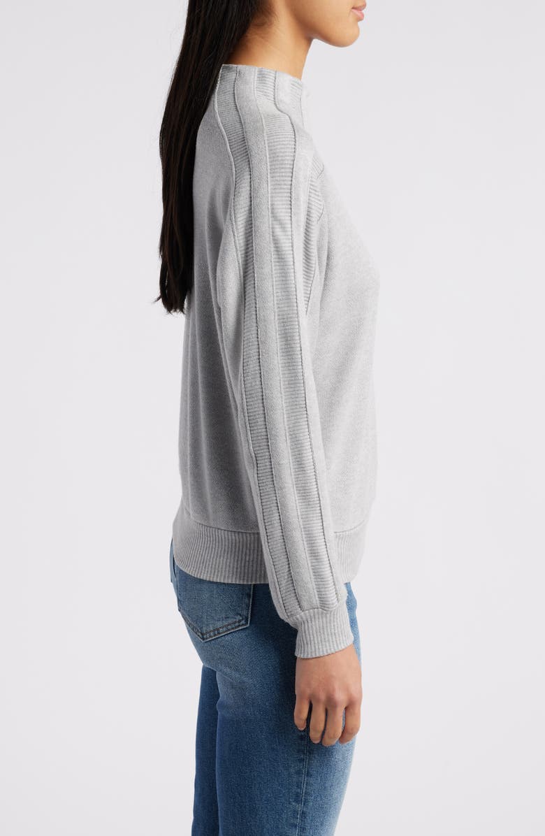 Wit & Wisdom Funnel Neck Knit Top, Alternate, color,