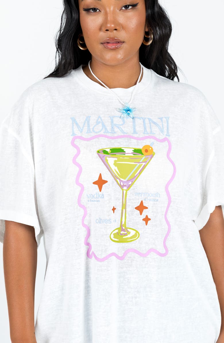 Princess Polly Martini Oversize Graphic T-Shirt, Alternate, color, 