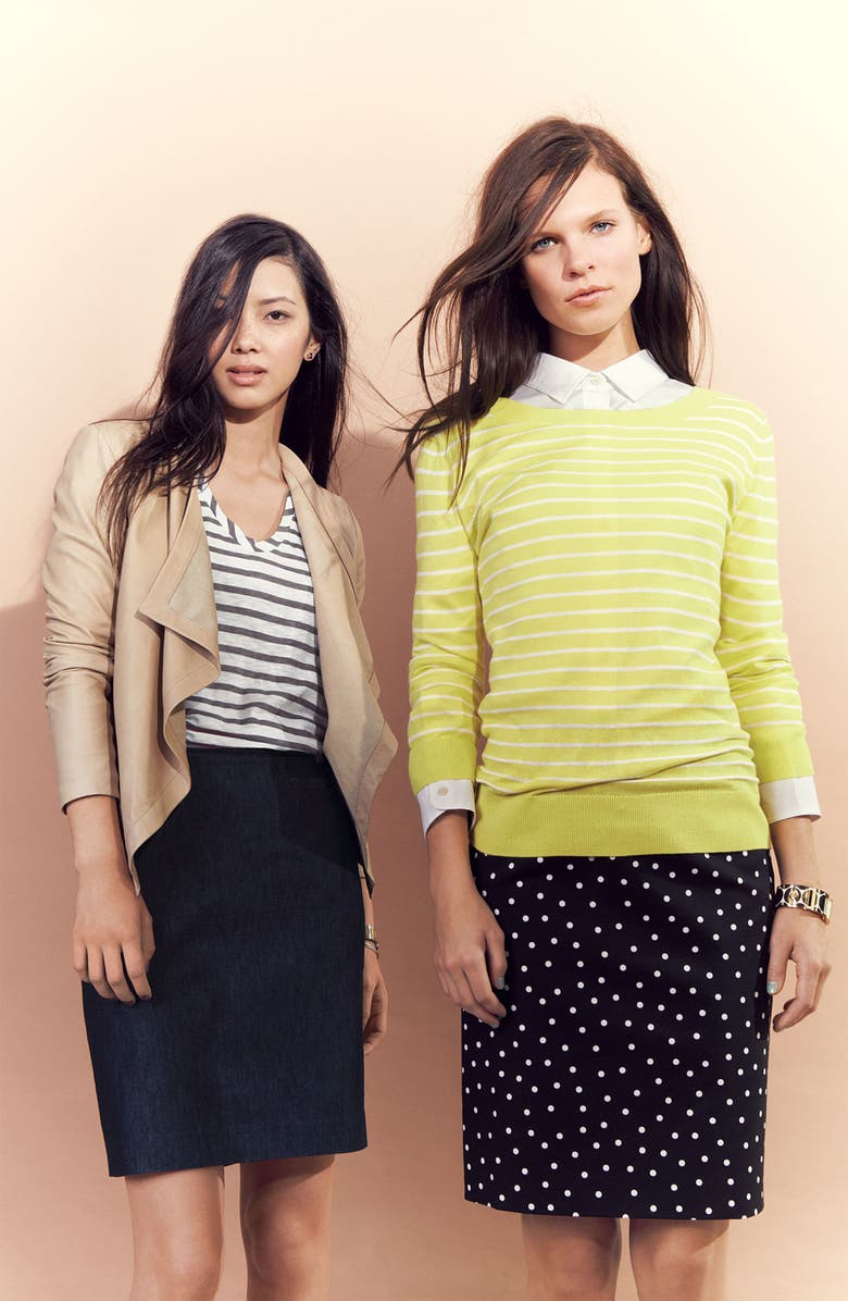 Halogen<sup>®</sup> Relaxed Slub Knit U-Neck Tee, Main, color,