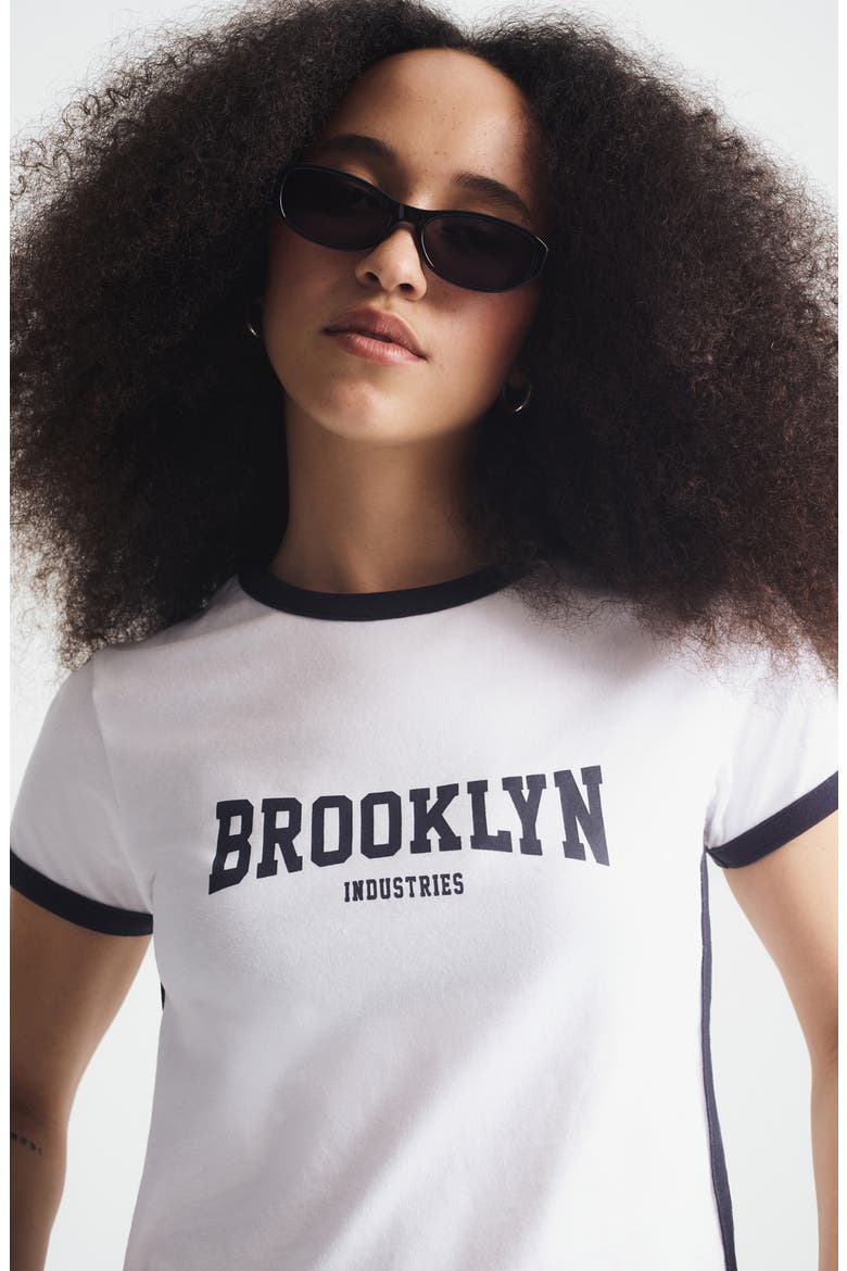 Brooklyn Cotton T-Shirt, Alternate, color, WHITE