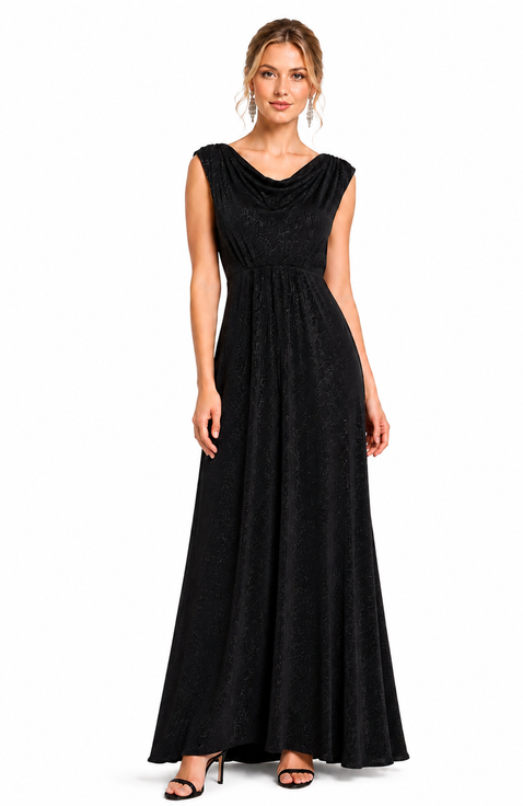 Cruise Cowl Neck Maxi Dress