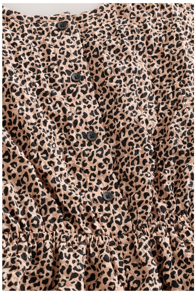 Kids' Animal Print Romper, Alternate, color, BROWN MULTI