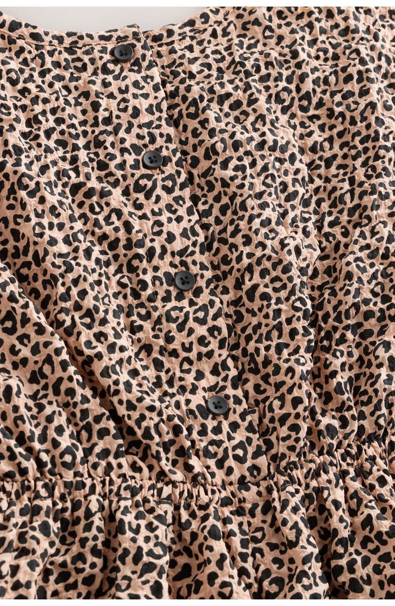 NEXT Kids' Animal Print Romper, Alternate, color, Brown Multi