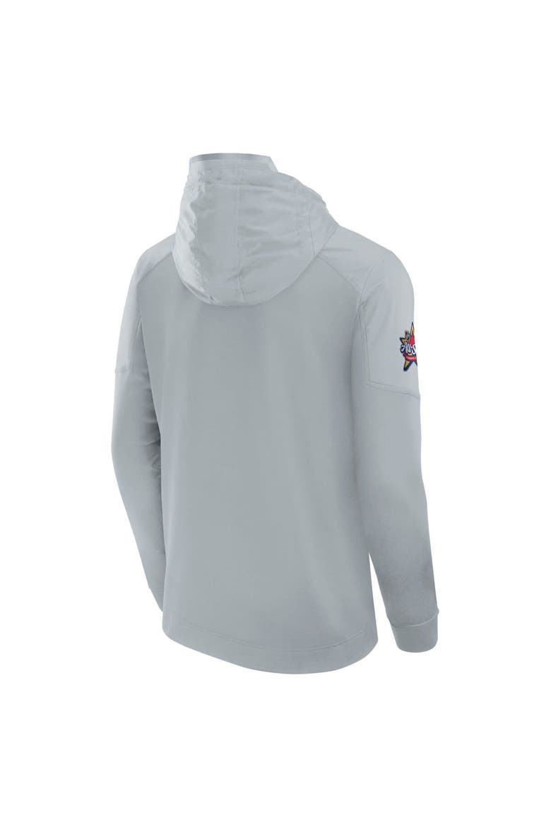 Men's Fanatics Branded  Gray 2024 NHL All-Star Game Authentic Pro Tech Fleece Pullover Hoodie, Alternate, color, Gray