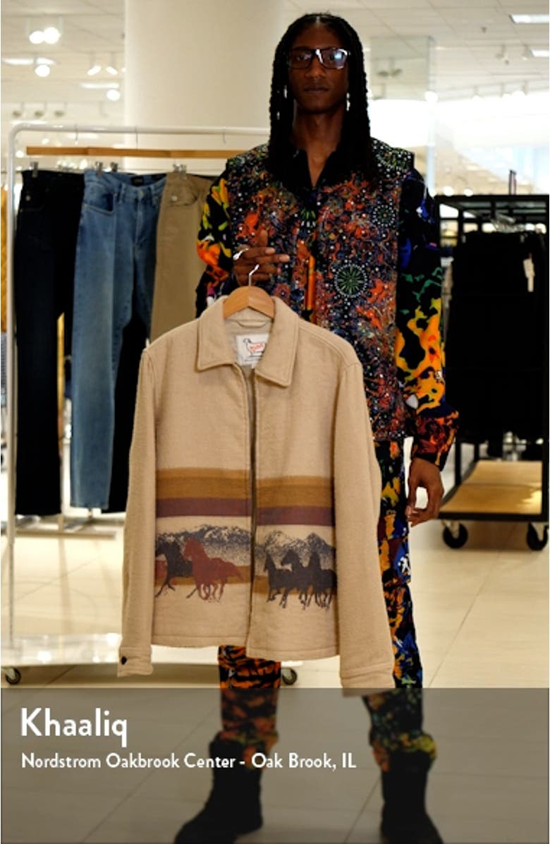 x Woolrich Stripe Overshirt, sales video thumbnail