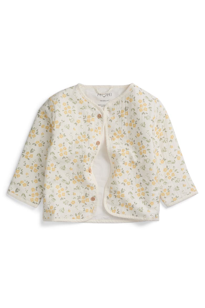 Floral Muslin Quilted Jacket, Alternate, color, Floral Cloud Dancer