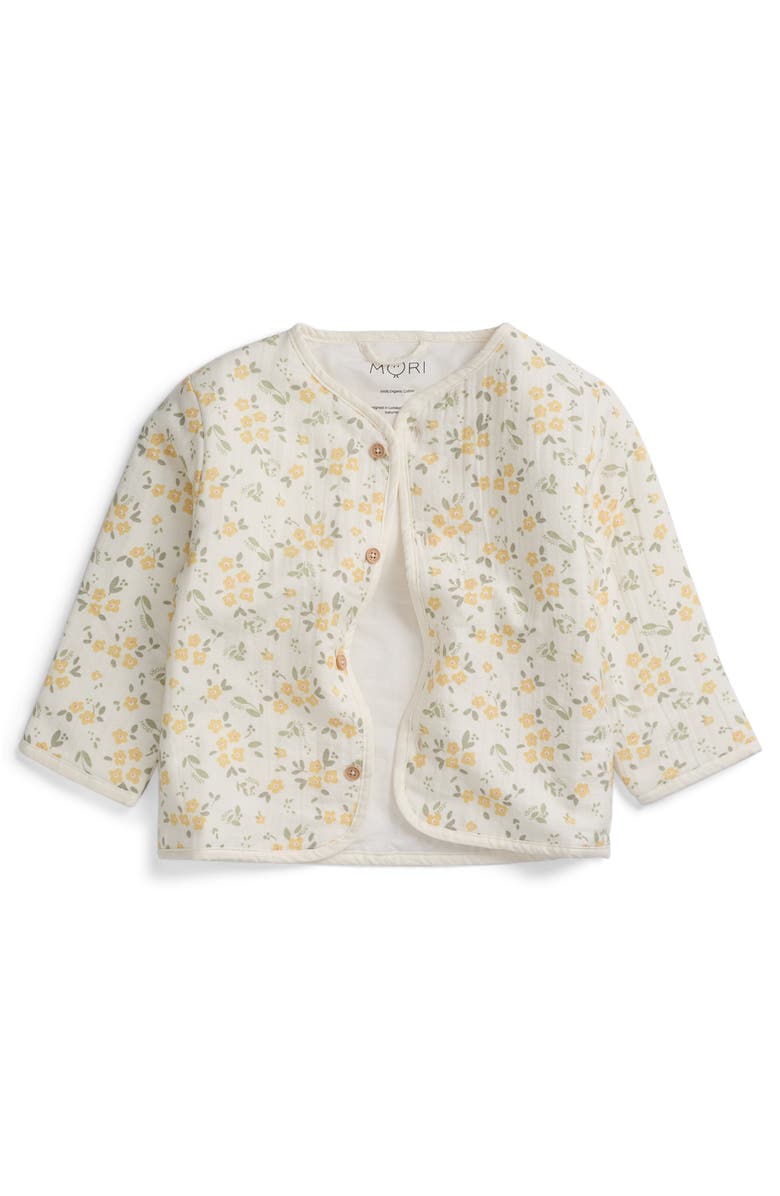 MORI Floral Muslin Quilted Jacket, Alternate, color, Floral Cloud Dancer