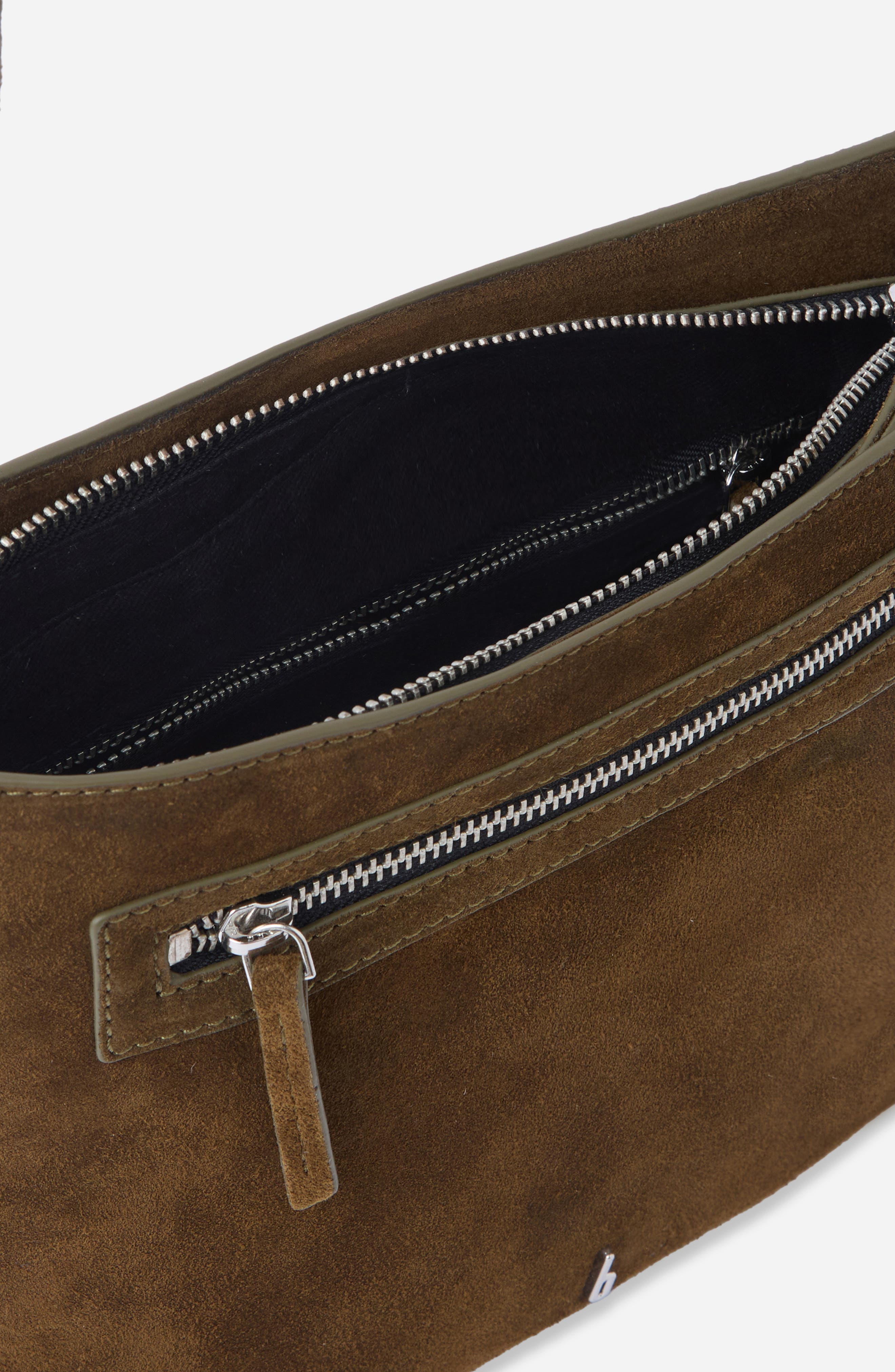 Elizabeth Suede Leather Crossbody Bag, Alternate, color, PALM
