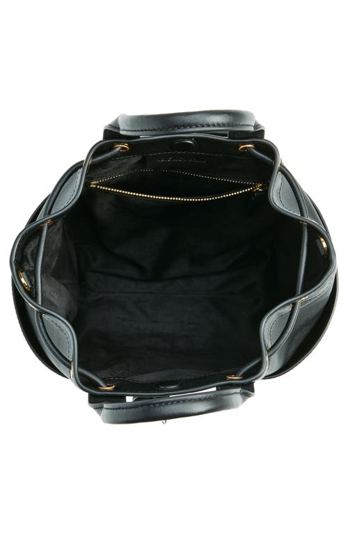Shop Veronica Beard Goody Leather Bucket Bag In Black