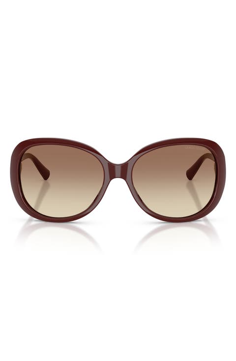 56mm Round Sunglasses