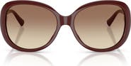 ARMANI 56mm Round Sunglasses